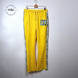 Rockstar Original Azalla Jersey Fleece Flare Track Pants Yellow Men XXL‎